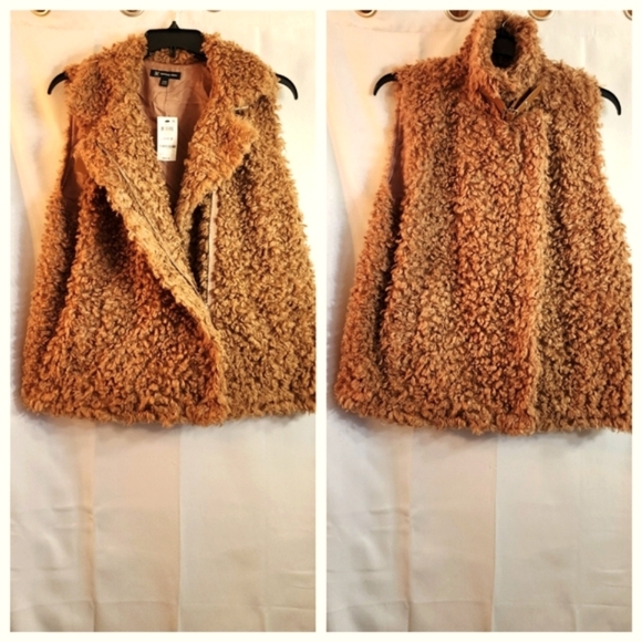 INC International Concepts Jackets & Blazers - (9764) NWT INC faux fur vest